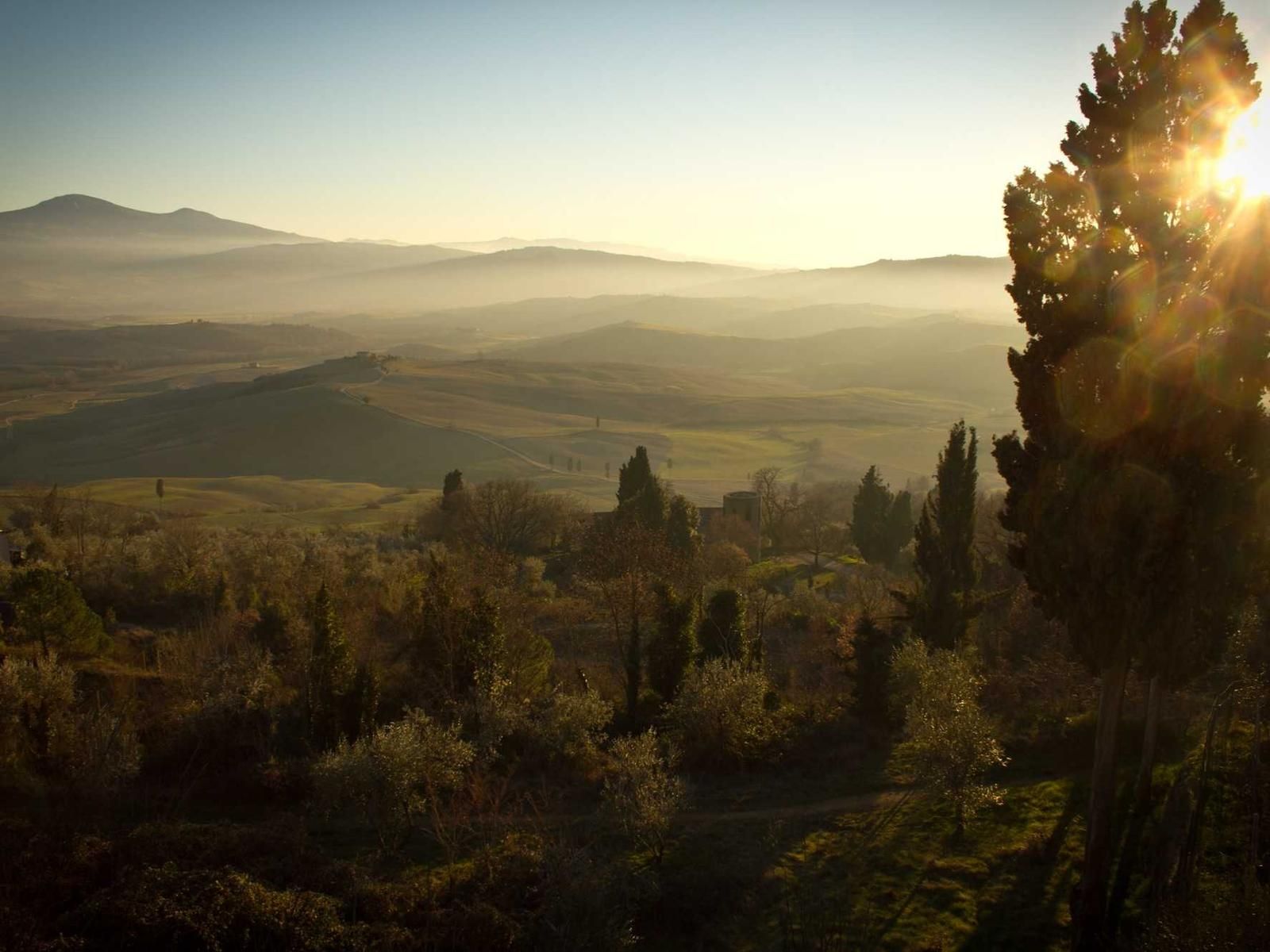 Mountains and valleys